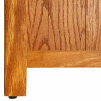 Produktbild för Bokhylla 5 hyllor 45x22x140 cm massiv ek