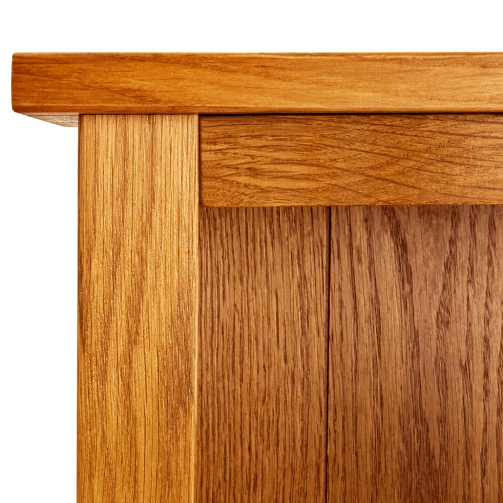 Produktbild för Bokhylla 5 hyllor 45x22x140 cm massiv ek