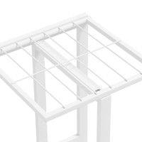 Produktbild för Växtställ med 5 hyllor 43x22x98 cm vit metall