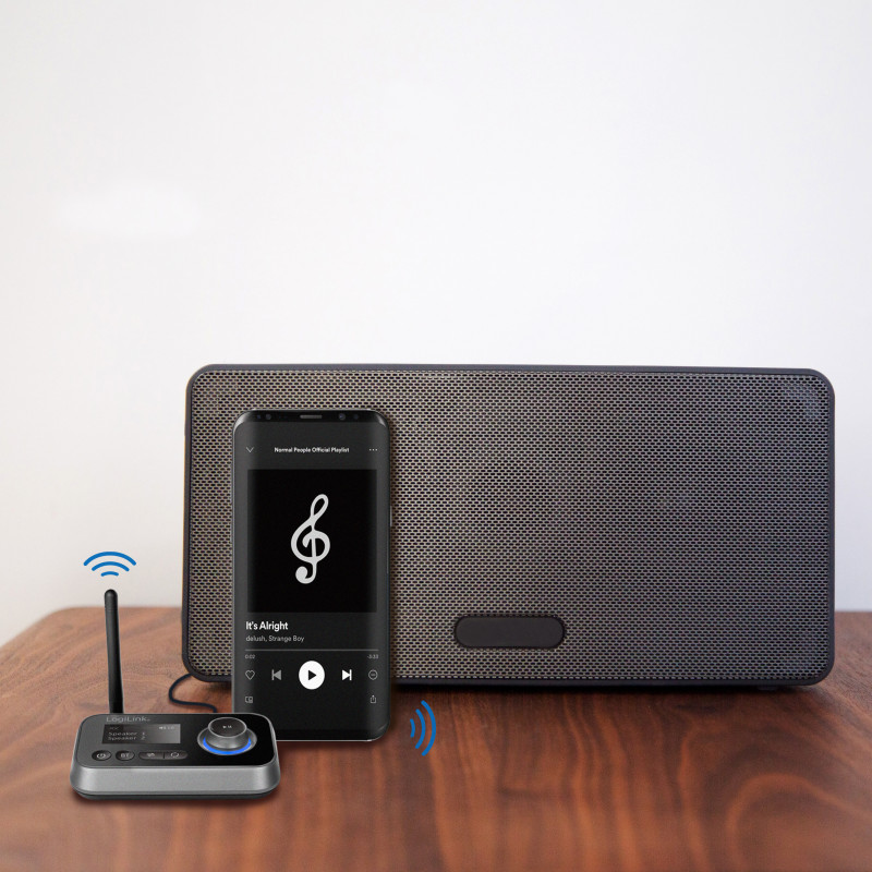 Produktbild för Bluetooth 5.0 2-in-1 Audio sändare/mottagare