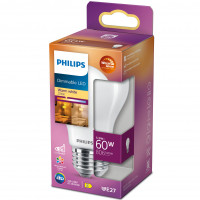 Philips LED E27 Normal 60W Frost Dimba