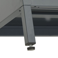 Miniatyr av produktbild för TV-bänk antracit 105x35x52 cm stål och glas
