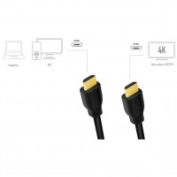 Miniatyr av produktbild för HDMI-kabel Premium High Speed 4K/60Hz 1m