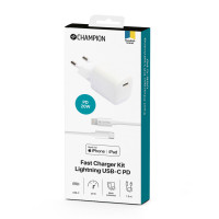 Produktbild för Laddare 20W + USB-C till Lightning Kabel Vit