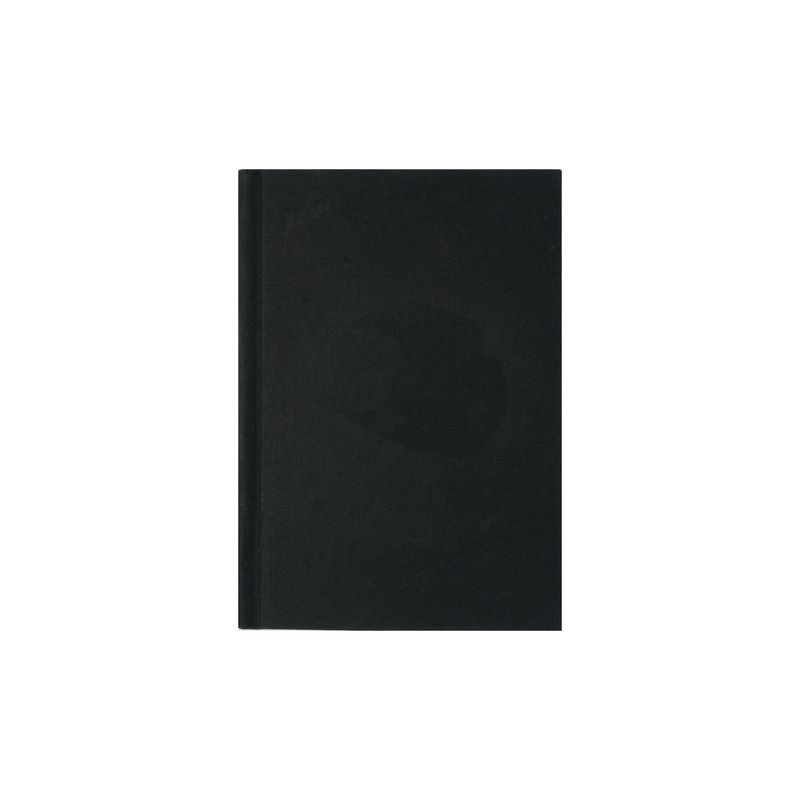 Produktbild för Anteckningsbok linnetextil linj A4 svart