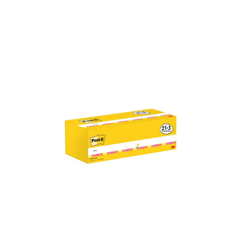 Produktbild för Notes POST-IT Värdepack 76x76mm 24/fp