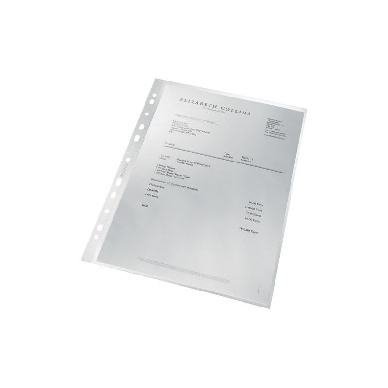 Produktbild för Plastficka LEITZ recycled A4 0,09 100/fp