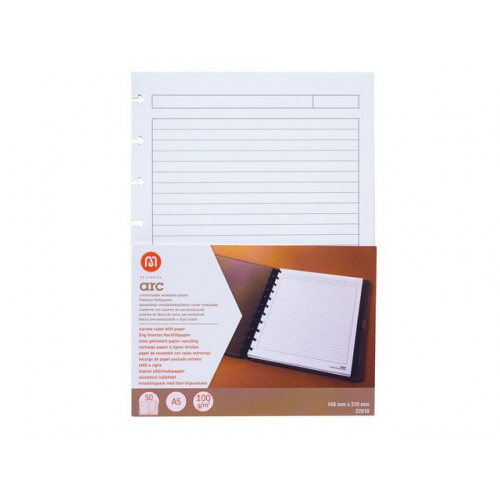 M by Staples Papper ARC refill A5 linjerat 50/FP