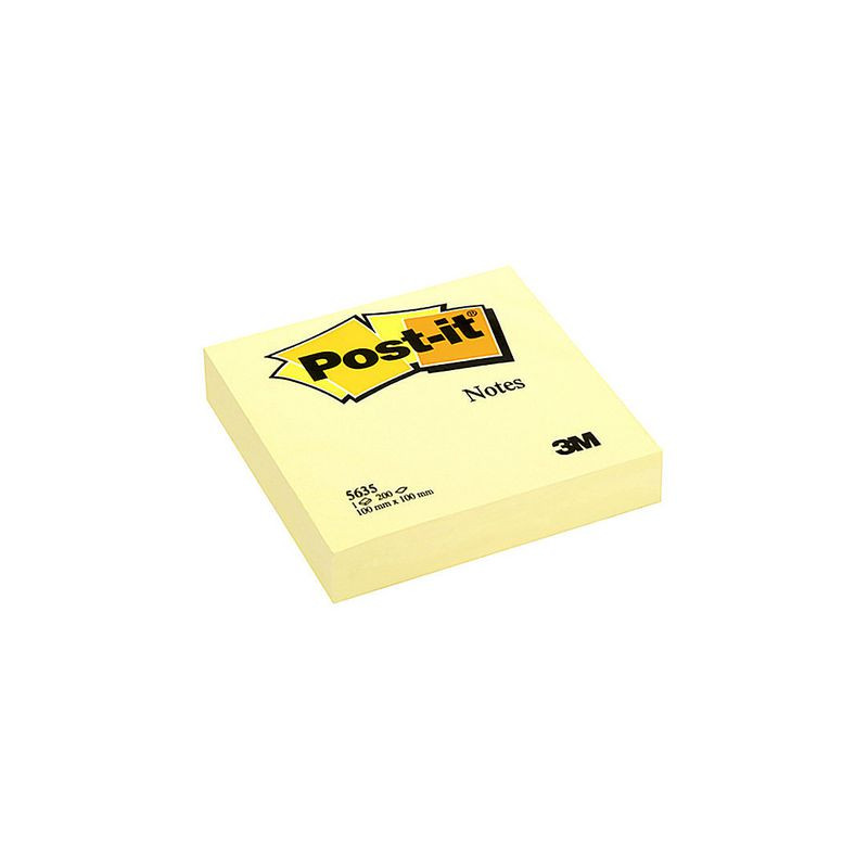 Produktbild för Notes POST-IT 100x100mm gul