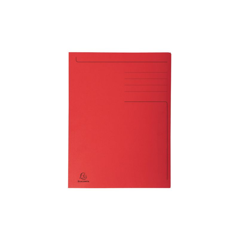 Produktbild för Mapp EXACOMPTA 3-kl kartong 280g A4 röd