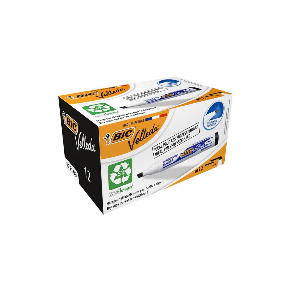 Produktbild för Whiteboardpenna BIC Velleda 1751 ECO sv