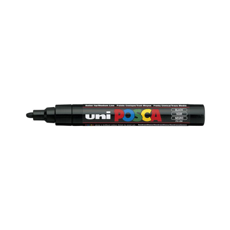 Produktbild för Märkpenna UNI Posca PC-5M svart