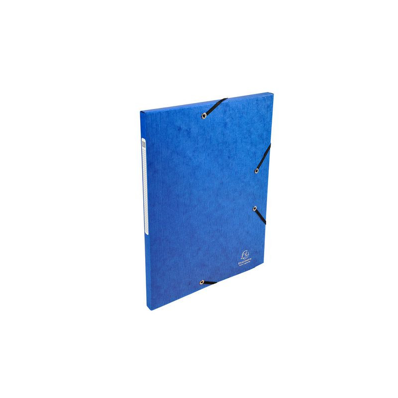 Produktbild för Gummibandsmapp 3-klaff A4 600g blå