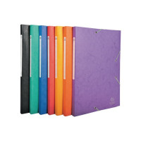Produktbild för Gummibandsmapp 3-klaff A4 600g lila