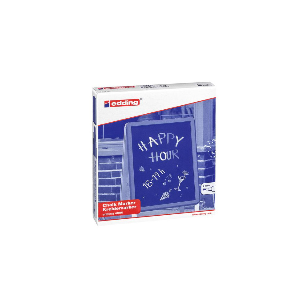 Produktbild för Märkpenna EDDING 4095 vit 2-3 mm