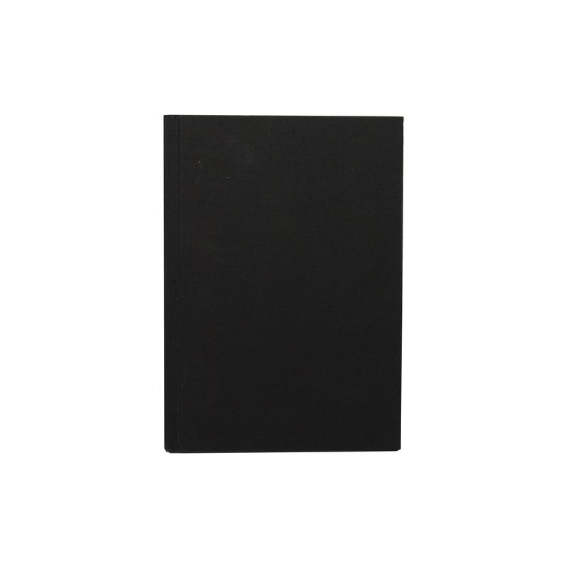 Produktbild för Ant.bok BURDE A4 Linnetextil olinj svart