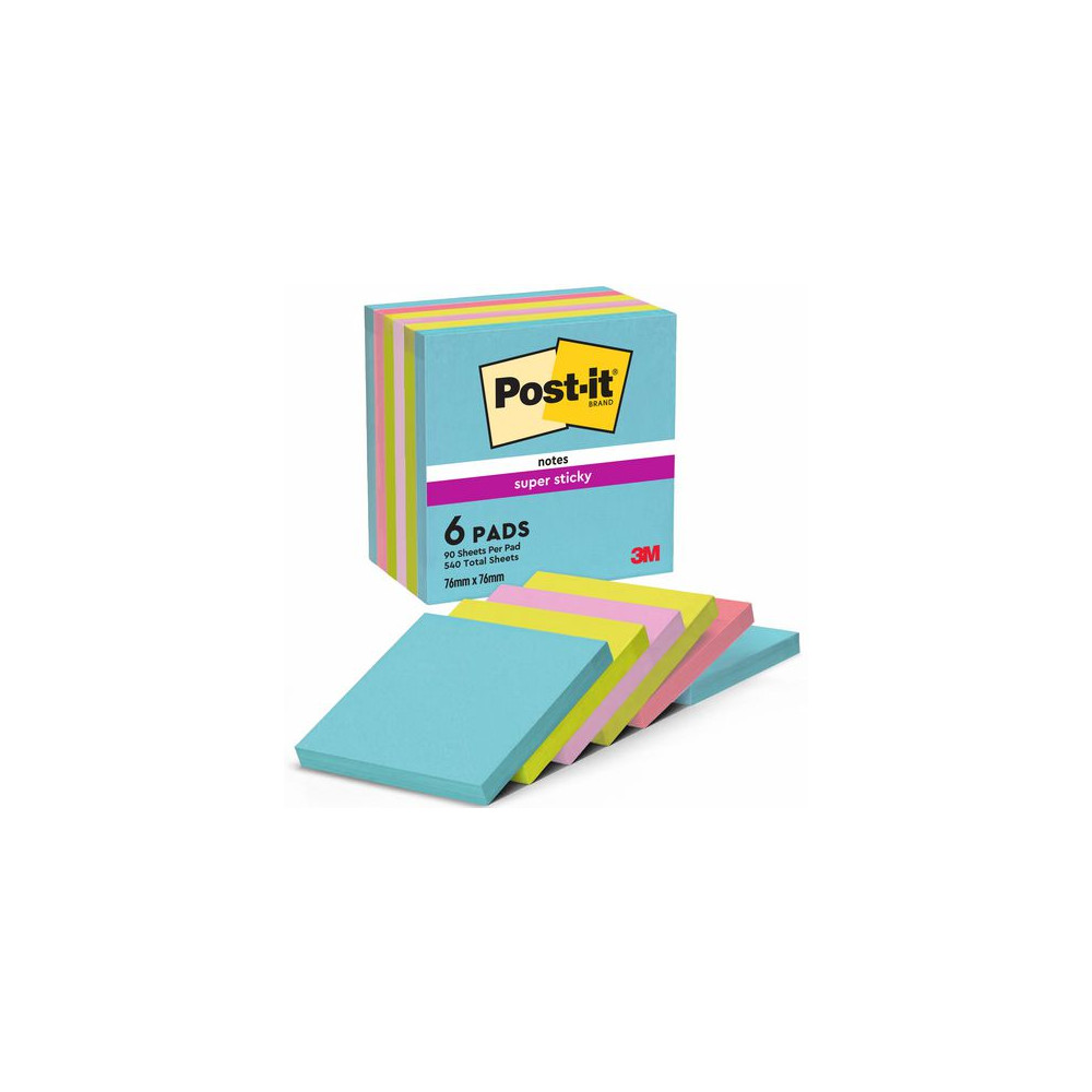 Produktbild för Notes POST-IT SS 76x76mm Cosmic 6/fp