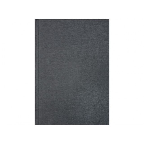 Burde Ant.bok BURDE A4 linnetextil linj grå