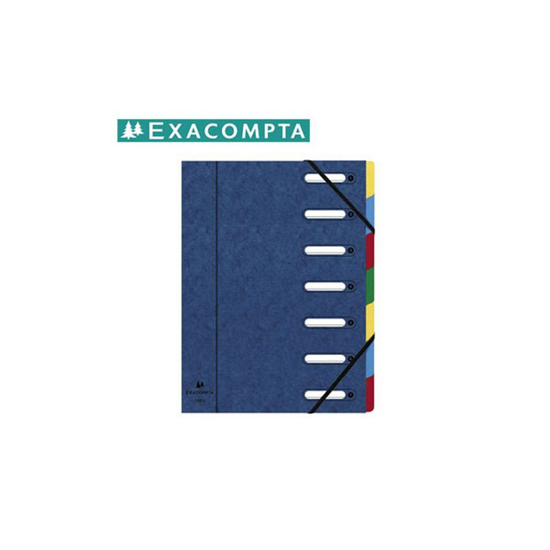 Produktbild för Sorteringsmapp EXACOMPTA 7-flik blå