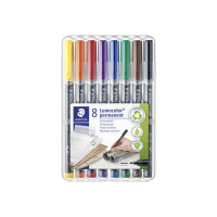 Produktbild för Universalpenna LUMOCOLOR F P 8/fp