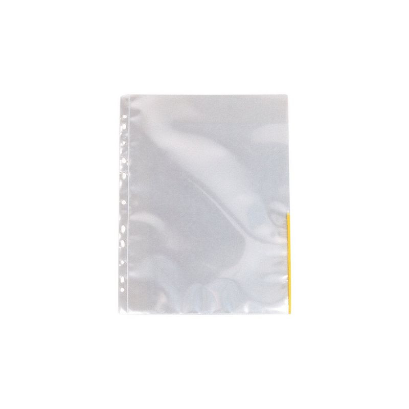 Produktbild för Plastficka signal A4 0,11mm gul 100/fp