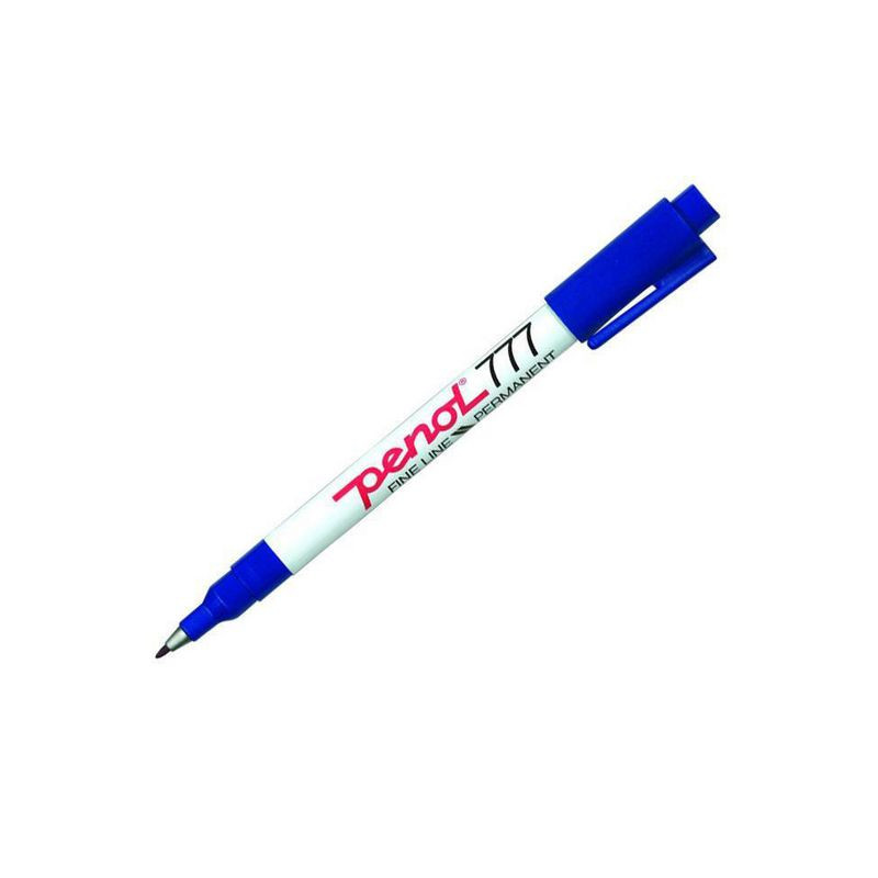 Produktbild för Märkpenna PENOL 777 perm. 1mm blå