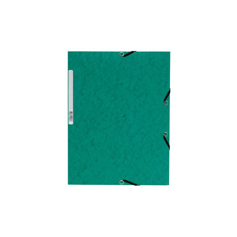Produktbild för Gummibandsmapp kartong 3-kl A4 grön
