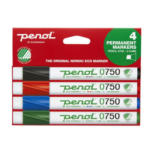 PENOL Märkpenna PENOL 0-750 perm 2-5mm 4 färg
