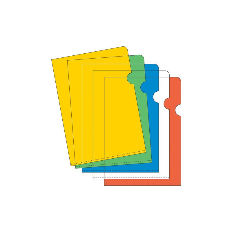Produktbild för Aktmapp A4 0.15 gul 25/fp