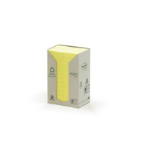 Produktbild för Notes POST-IT 100% recy 38x51 gul 24/fp