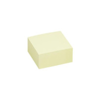 Produktbild för Notes INFO NOTES kub 75x75mm gul