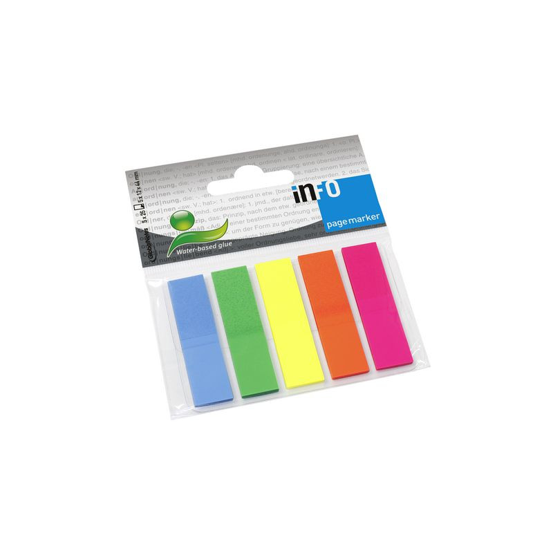 Produktbild för Index INFO NOTES 12x44mm 5 färger