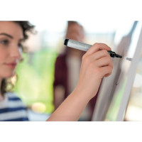 Produktbild för Whiteboardpenna glas NOBO sort.färg 4/fp
