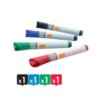 Produktbild för Whiteboardpenna glas NOBO sort.färg 4/fp