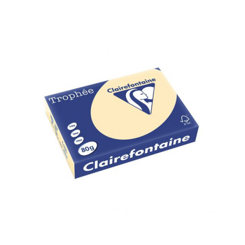 Clairefontaine Kop.ppr TROPHEÉ A4 80g vanilj 500/FP