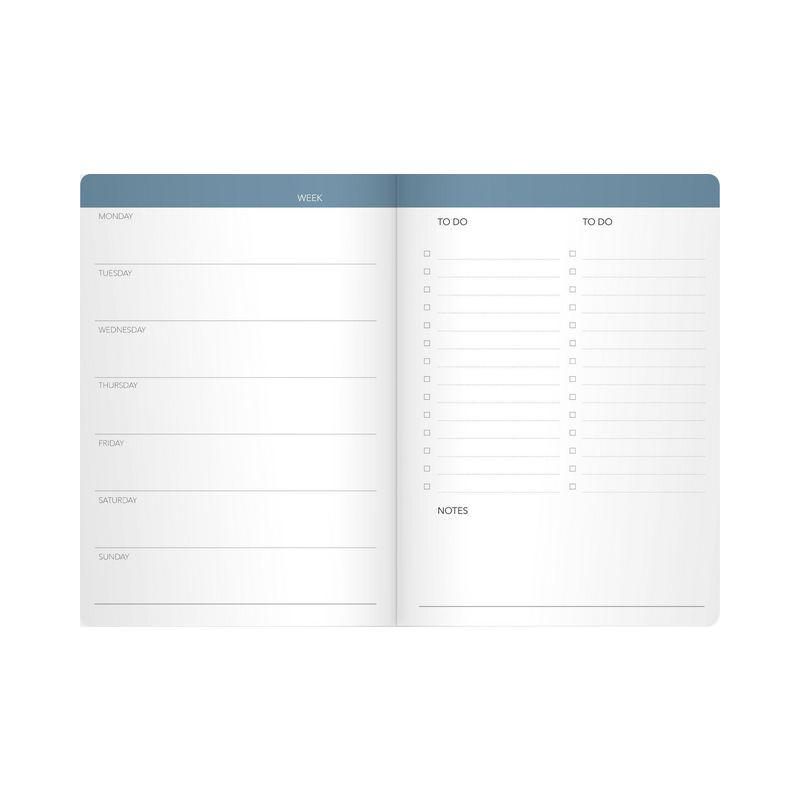 Produktbild för Kalender Week planner odaterad blå- 1051