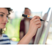 Produktbild för Whiteboardpenna NOBO Liq sned sv 10/fp