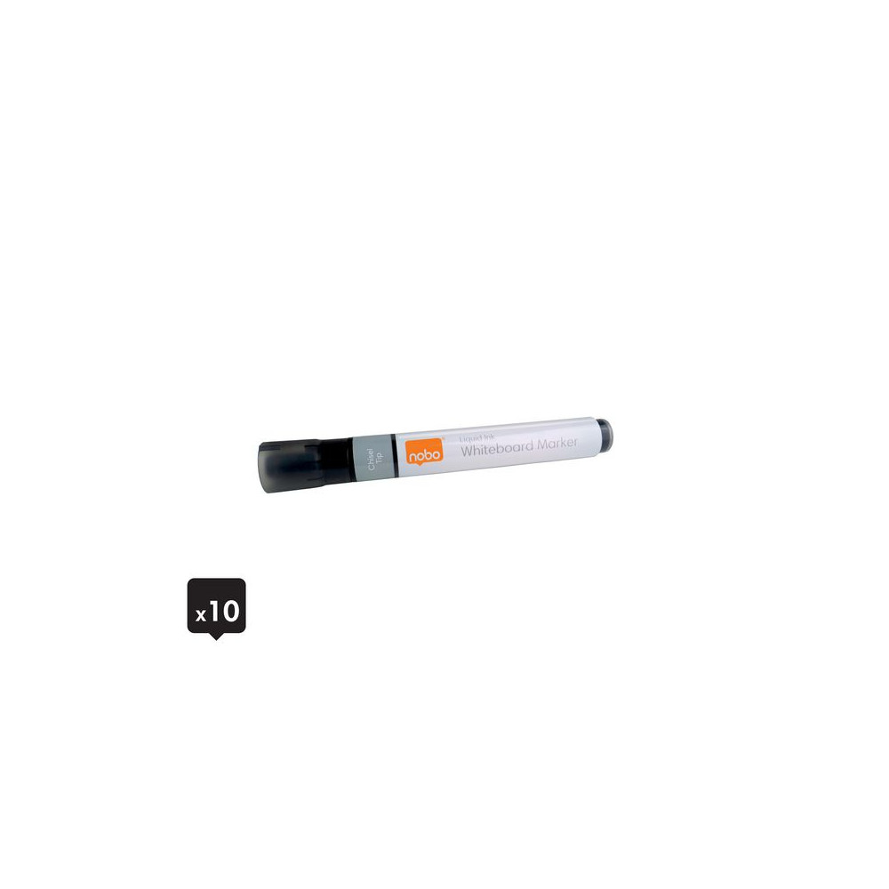 Produktbild för Whiteboardpenna NOBO Liq sned sv 10/fp