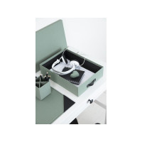 Produktbild för Förvaringsbox m.lock kartong A4 Mint