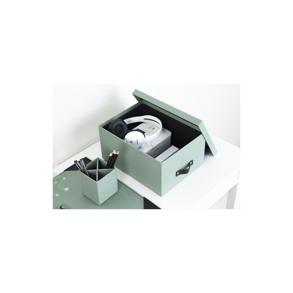 Produktbild för Förvaringsbox m.lock kartong Mint