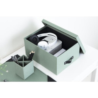 Produktbild för Förvaringsbox m.lock kartong Mint