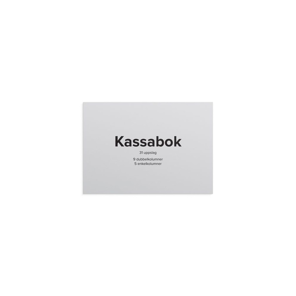 Produktbild för Kassabok BURDE A4L