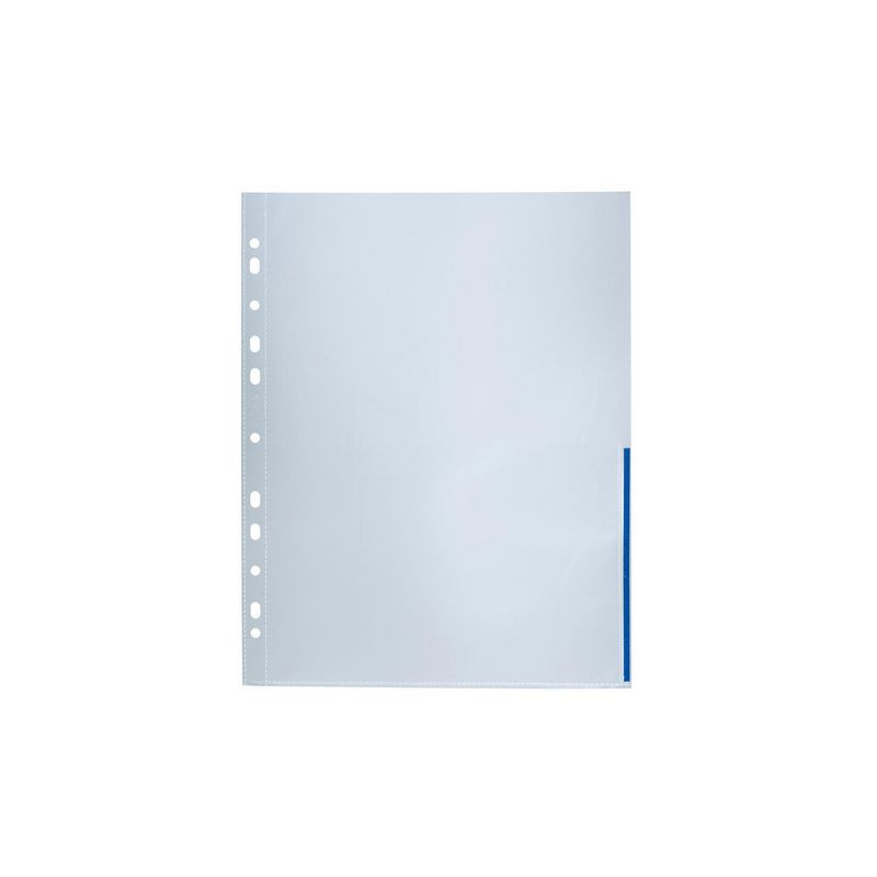 Produktbild för Plastficka sig BANTEX A4 0,12 blå 100/fp