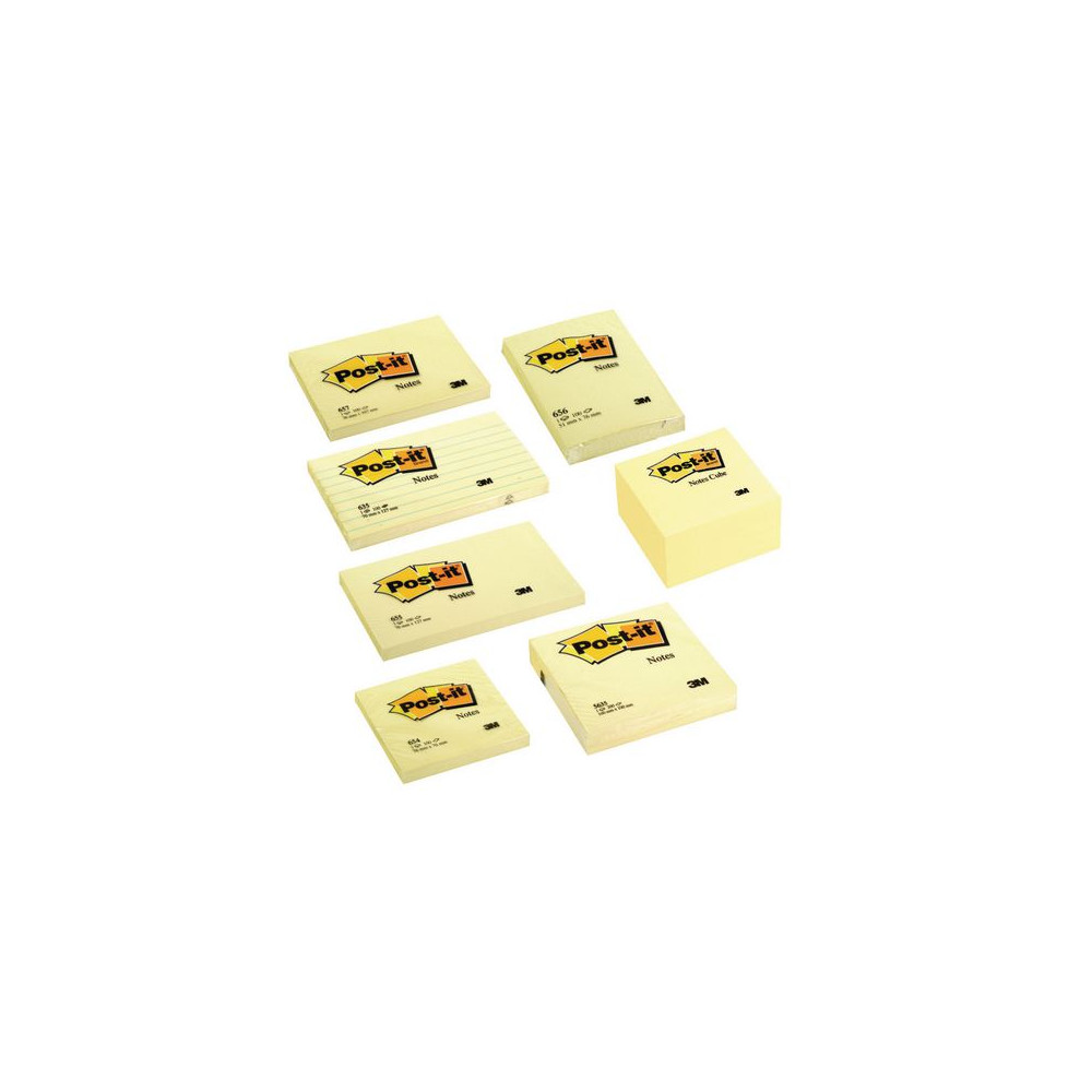 Produktbild för Notes POST-IT kub 2028 76x76 mm gul