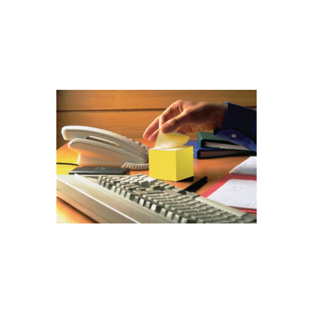 Produktbild för Notes POST-IT kub 2028 76x76 mm gul