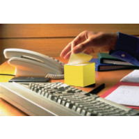 Produktbild för Notes POST-IT kub 2028 76x76 mm gul