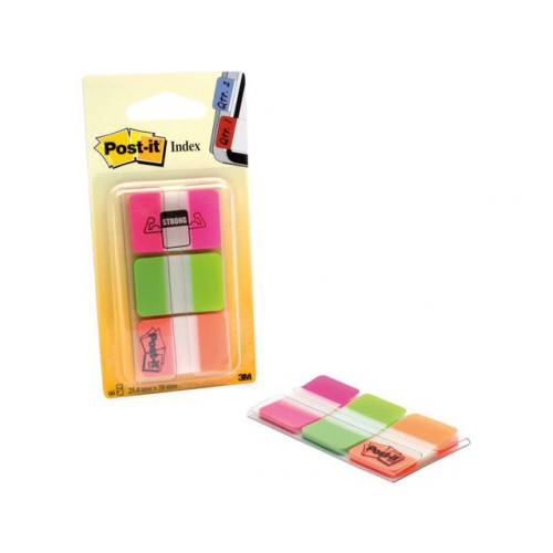 Post-it Index POST-IT 686 Strong R/G/O 3/FP
