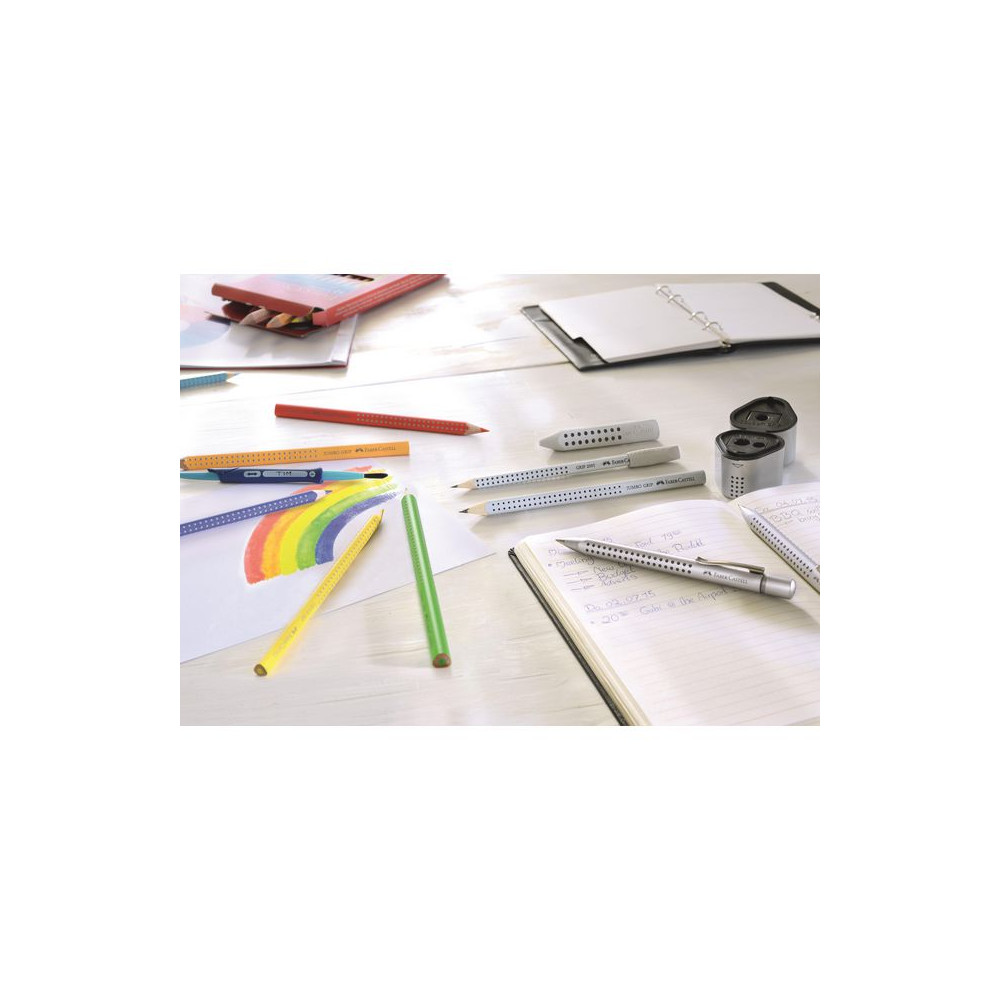 Produktbild för Blyertspenna FABER-CASTELL Grip HB 12/fp