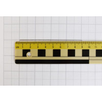 Produktbild för Linjal 30cm dm/cm/mm-grader plast 10/fp