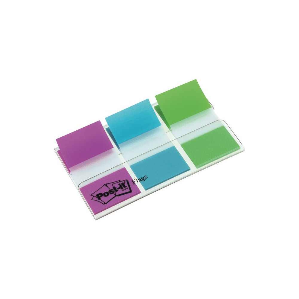 Produktbild för Index POST-IT 25,4x43,2mm 3 färger 60/fp